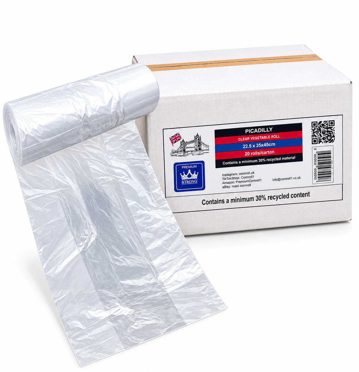 Clear Vegetable Bags on Roll