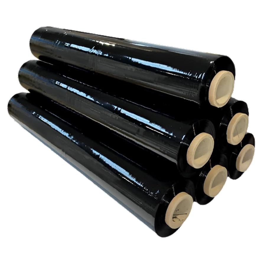 Black Pallet Stretch Shrink Wrap Rolls